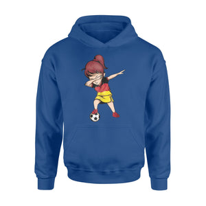 Dabbing Soccer Girl Germany Jersey German Football Hoodie