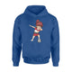 Dabbing Soccer Girl Egypt Jersey Egyptian Football Hoodie