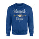 Blessed Yaya Thanks Giving Christmas Gifts Grandma Sweatshirt