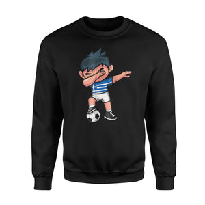 Dabbing Soccer Boy Greece Greeks Football  Sweatshirt