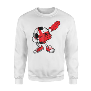 Dabbing Soccer Ball England Jersey - English Football  Sweatshirt