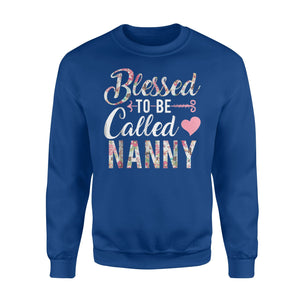 Blessed To Be Called Nanny Floral Grandma Sweatshirt