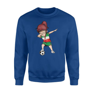 Dabbing Soccer Girl Iran Jersey - Iranian Football  Sweatshirt