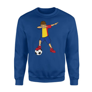 Dabbing Soccer Boy Romania Romanians Football Sweatshirt