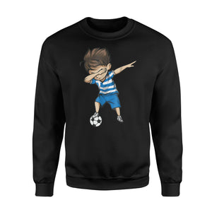 Dabbing Soccer Boy Greece Jersey  - Greek Football Gift Sweatshirt