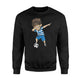 Dabbing Soccer Boy Greece Jersey  - Greek Football Gift Sweatshirt