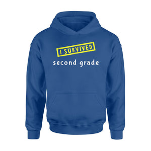 I Survived Second Grade Graduation Present Kids  Hoodie
