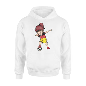 Dabbing Soccer Girl Germany Jersey German Football Hoodie