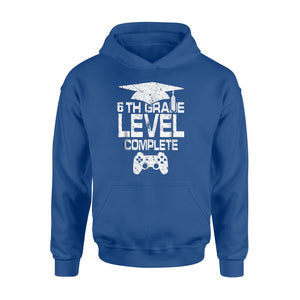 Graduate 6th Grade Level Complete Video Gamer Gift  Hoodie