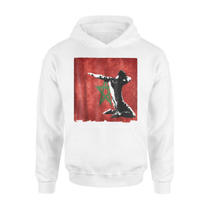 Dabbing Soccer Boy Morocco Jersey Moroccan Football Hoodie