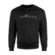 Harness Racing Heartbeat Love Horse Racing Sweatshirt