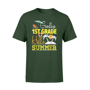 Goodbye First Grade Hello Summer Vacation Graduate T-Shirt