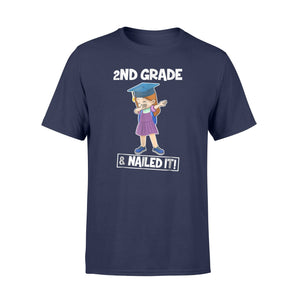 Cute Girls Dabbing 2nd Grade Nailed It Graduate Funny T-Shirt