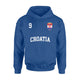 Croatia 9 Croatian Flag Soccer Team Football Hoodie