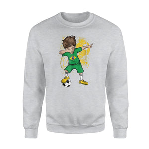 Dabbing Boy Brazil Soccer Jersey Brasil Football Sweatshirt