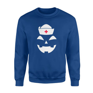Halloween Pumpkin Nurse Funny Sweatshirt
