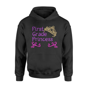 Kids First Grade Princess Girls Cute  1st Grade  Hoodie