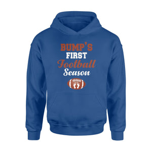 Bump's First Football Season Pregnant Women Gift Hoodie