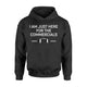 I Am Just Here For The Commercials Football Funny Hoodie