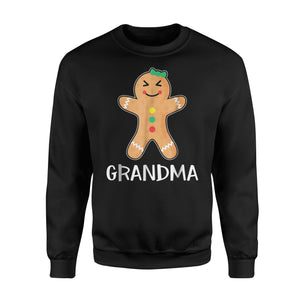Gingerbread Grandma Christmas Family Matching Sweatshirt