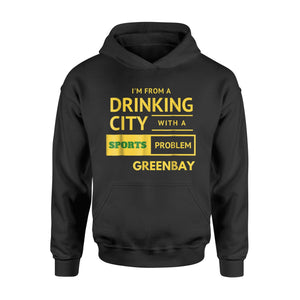 Drinking City Greenbay Wi Football Fan Tailgate Hoodie