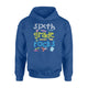 Book Pen Crayon Rule Emotion Face Sixth Grade Rock Hoodie