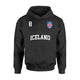 Iceland Football 8 Back Icelandic Flag Soccer Hoodie