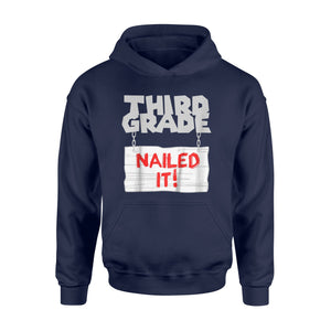 Kids 3rd Grade Nailed It Graduate Graduation Boys Girls  Hoodie