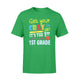 Get Your Crayon It's The First Day Of 1st Grade Funny T-Shirt