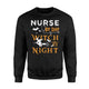 Funny Nurse By Day Witch By Night Halloween Sweatshirt