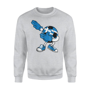 Dabbing Soccer Ball Greece Jersey - Greek Football Sweatshirt
