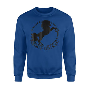 Heads Up Heels Down Horse Sweatshirt