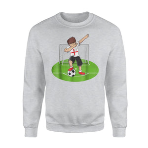 Dabbing Soccer Boy England UK English Football Sweatshirt