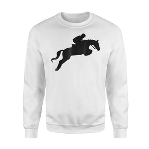 Cute English Riding Hunter Jumper Girl Riding Horse Sweatshirt