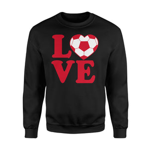 Girls Cool I Love Soccer Sweatshirt