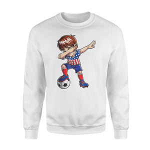 Dabbing Soccer Boy United States Jersey USA Football Sweatshirt