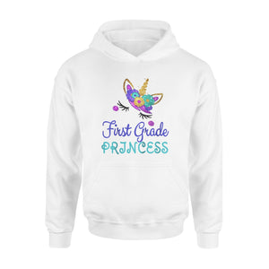 Kids First Grade Princess Funny Team Girls Kids Students  Hoodie