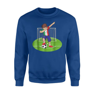 Dabbing Soccer Boy  Italy Italian Football Boys  Sweatshirt