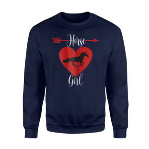 Horse Girl I Love Horses Racing Riding Equestrian Sweatshirt