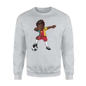 Cameroon Cameroonian Dabbing Soccer Boy Football Flag Sweatshirt