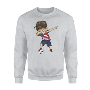 Dabbing Soccer Boy United States Jersey - USA Football Sweatshirt