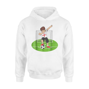 Dabbing Soccer Boy England UK English Football Hoodie