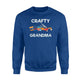 Crafty Grandma, Gift, Sewing, Crafting, DIY Hobby, L Sweatshirt