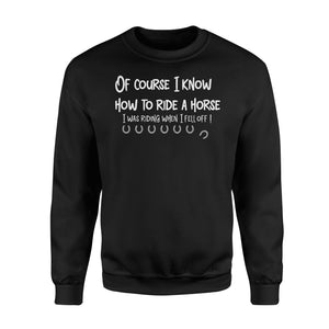 Funny Horse Men Women Sweatshirt