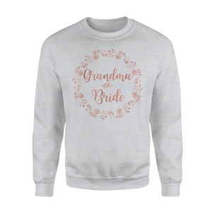 Grandma Of The Bride Floral Wreath Sweatshirt