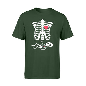 Halloween Baby Skeleton Hearth  T-Shirt