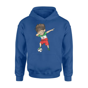 Dabbing Soccer Boy Iran Jersey Iranian Football Gift Hoodie