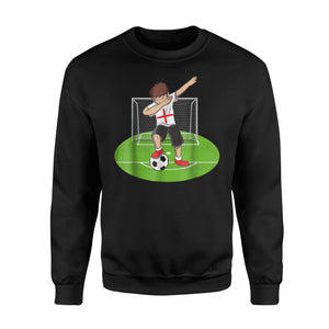 Dabbing Soccer Boy England UK English Football Sweatshirt