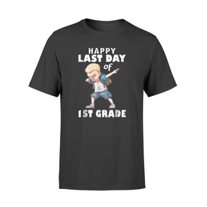 Funny Boy Dabbing Happy Last Day Of 1st Grade T-Shirt