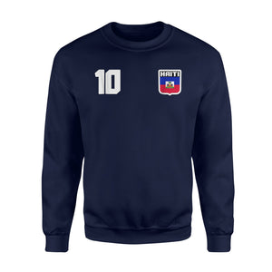 Haiti Haitian Flag Soccer Football Fan Zoe Jersey Sweatshirt